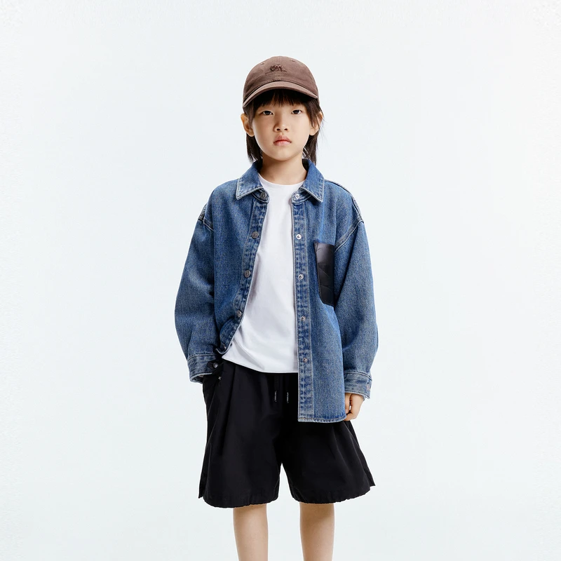【芷芸专属】littlemoco童装牛仔衬衫衬衣外套#KBD3SHT015