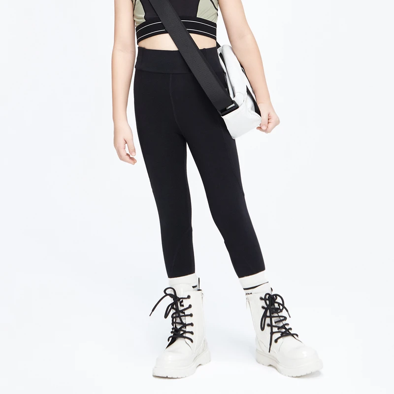 little moco童装夏装抑菌瑜伽长裤#KBC2PAT011