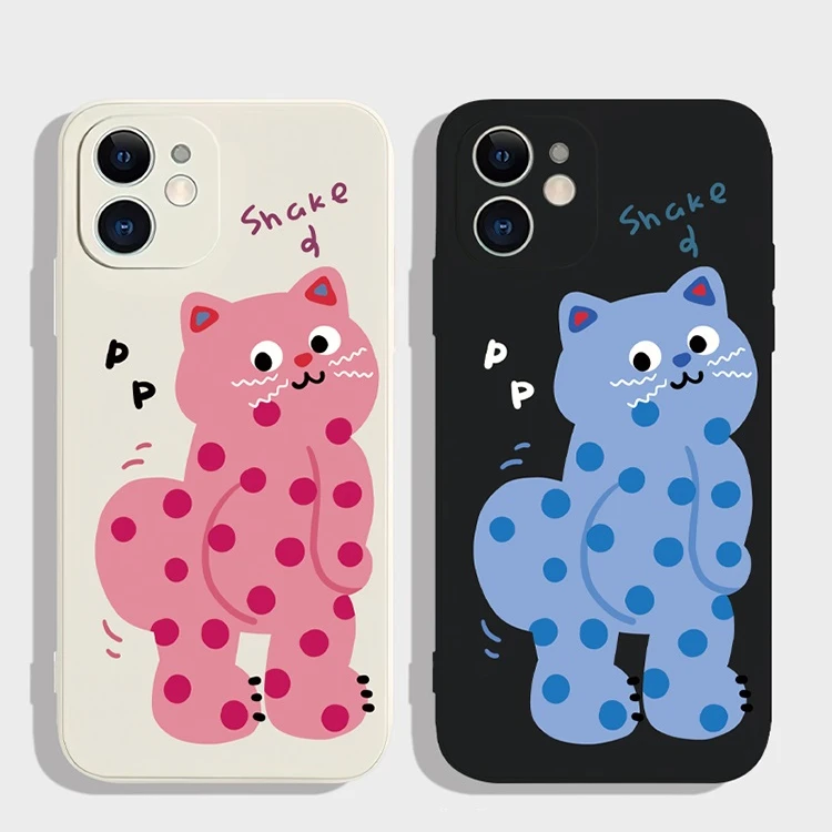 粉红豹适用iPhone14苹果13手机壳15proamx可爱13情侣11小众xs简约