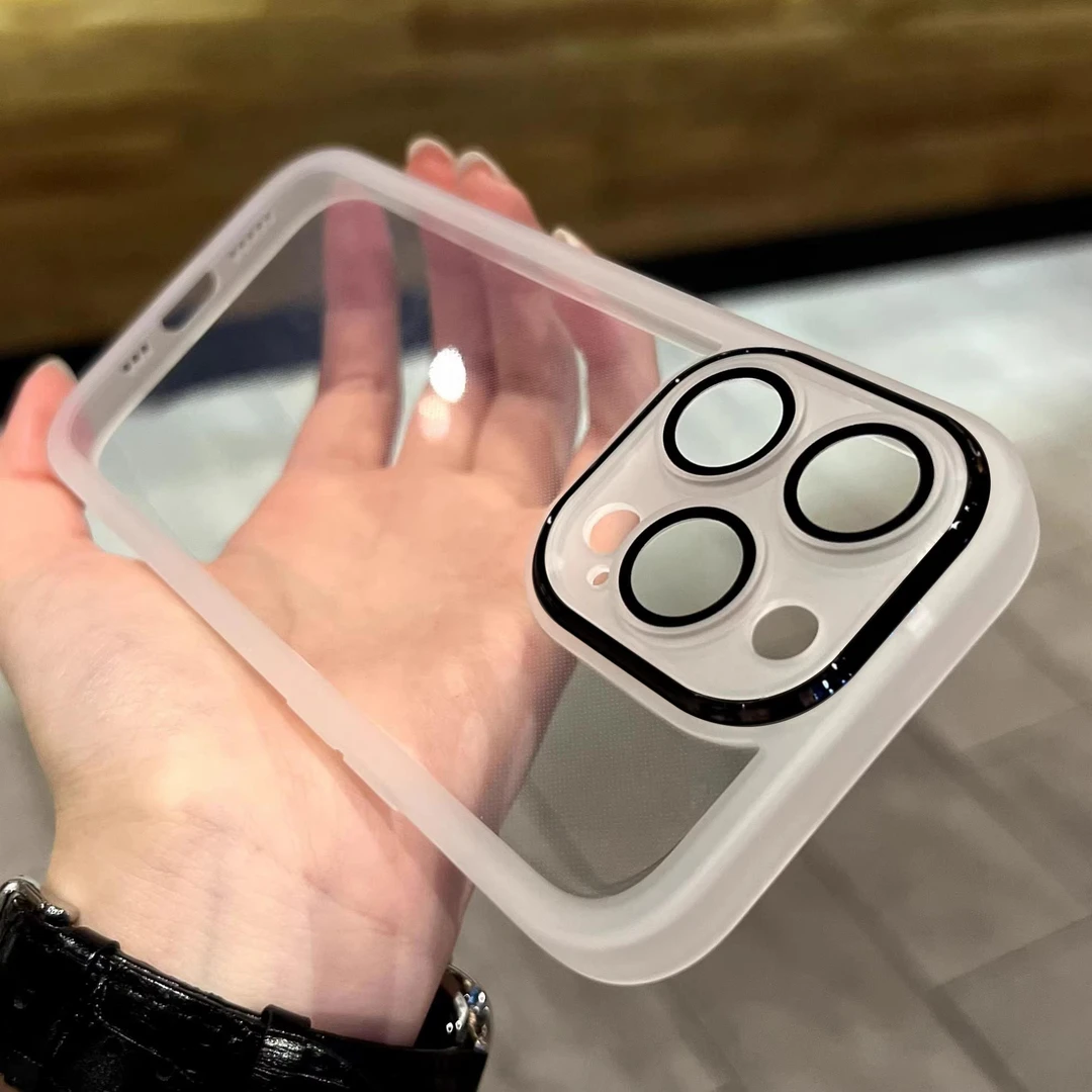 自带镜头膜适用苹果13promax小众iPhone16透明保护壳手机壳15简约