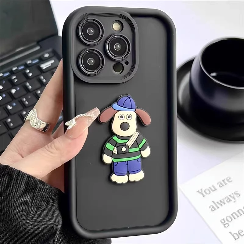 立体紫帽掌门狗iPhone14promax苹果13手机壳12高级感11小众78简约