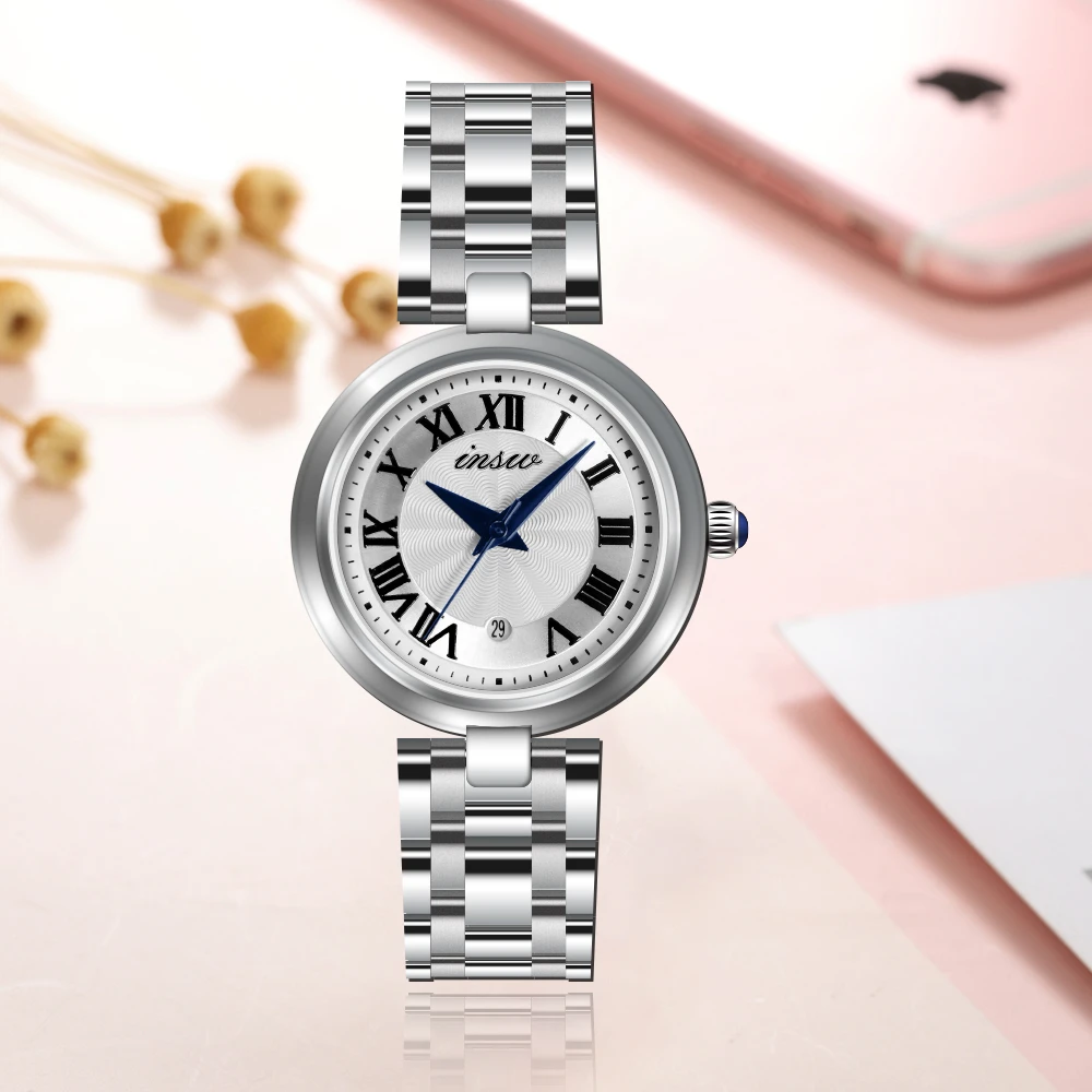 6015高端精致女士腕表小美人经典日历气质女士手表