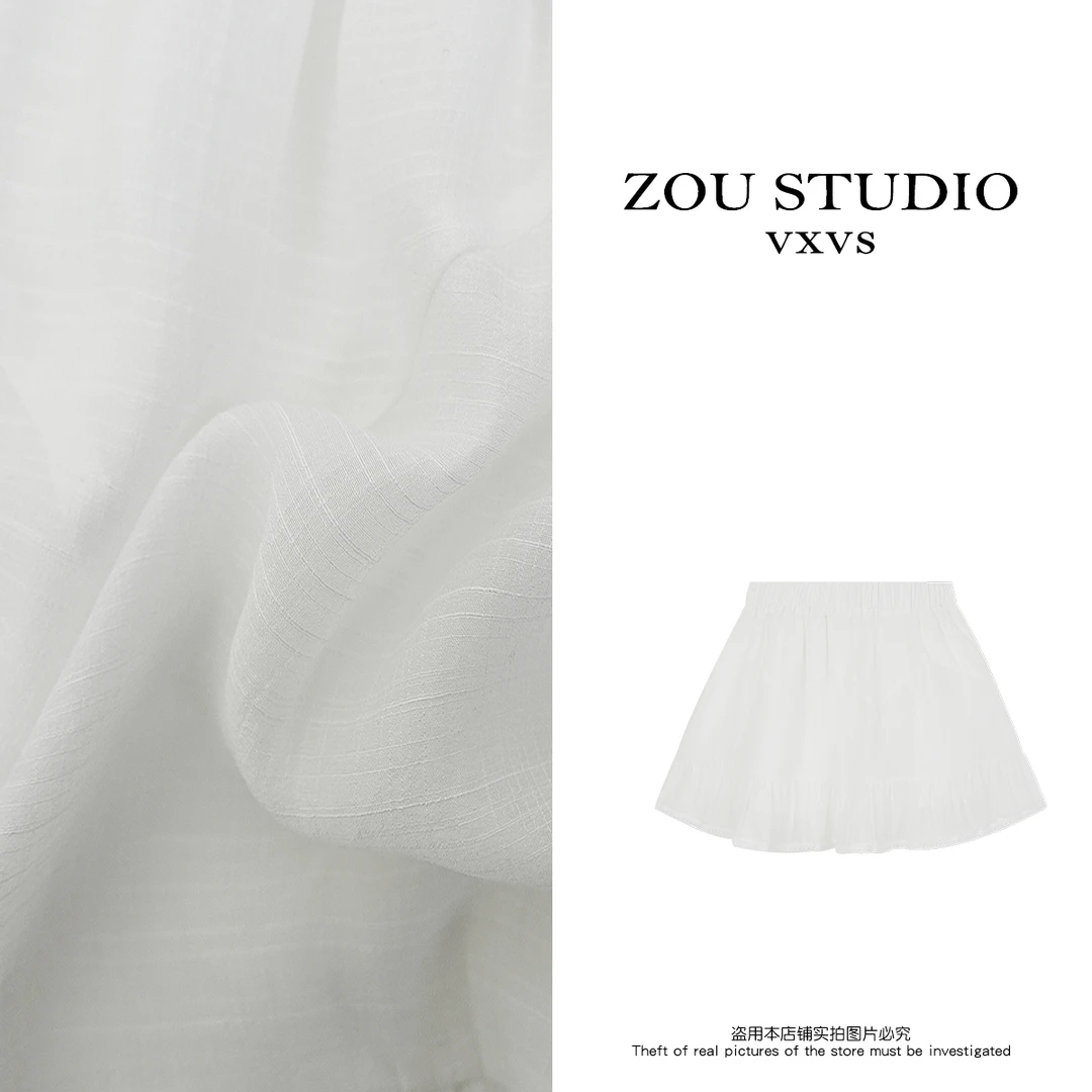 ZOU STUDIO 【VXVS】 韩国女高 春款清新感舒适短裙 1232