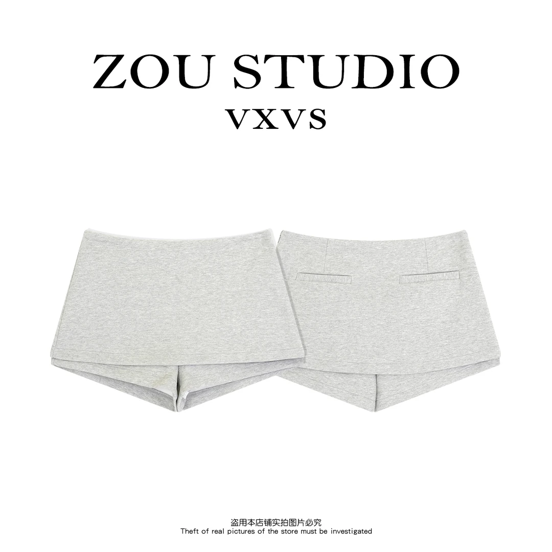 ZOU STUDIO【VXVS】 半身短裙  新款显瘦气质休闲百搭短裙裤1832