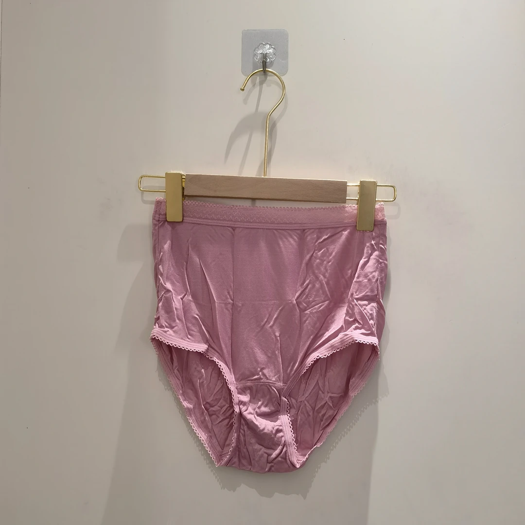 42针真丝女式高腰桑蚕丝短裤一组3条女士底裤安全裤舒适蕾丝平角