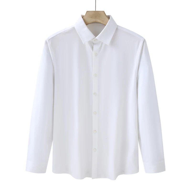 CA139.卡奴机场货高级雅致白色长袖衬衫商务绅士弹力春秋衬衣