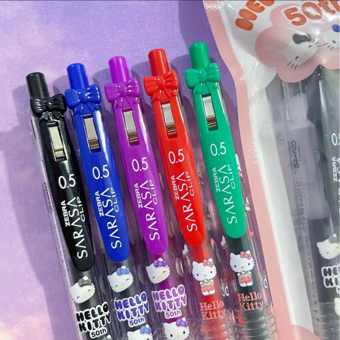 ZEBRA斑马JJ15凯蒂猫HelloKitty50周年黑色中性笔0.5mm