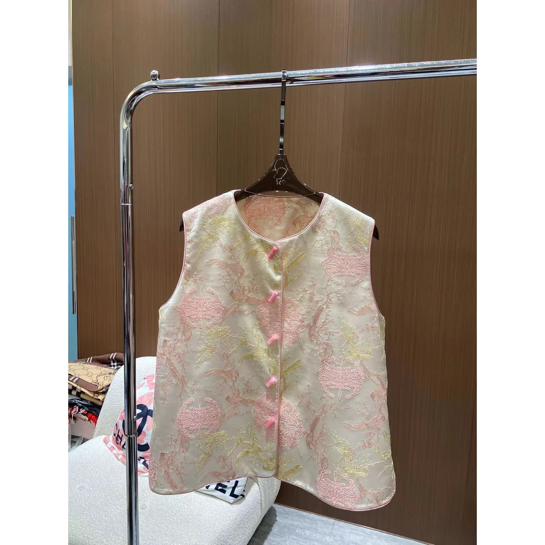 《CHUN》双色刺绣国风马甲