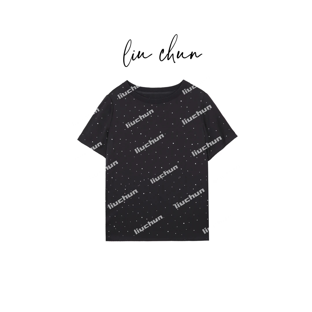 《CHUN》亮钻星光桑蚕丝T恤