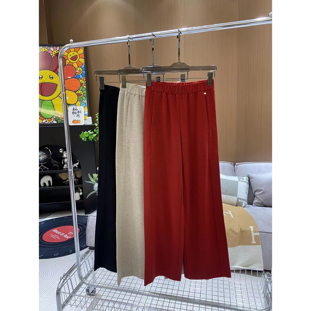 《CHUN》线条纯色阔腿裤