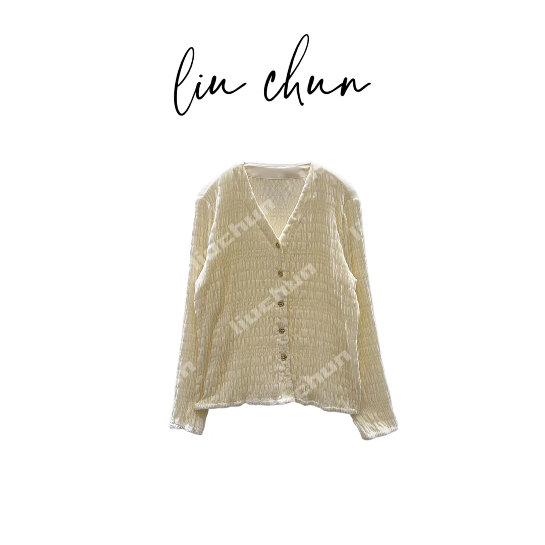 《CHUN》肌理线条纯色外搭