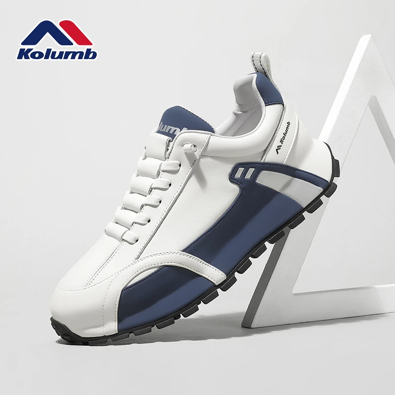 kolumb/哥仑步秋季男鞋时尚百搭休闲鞋男士运动鞋厚底真皮板鞋男