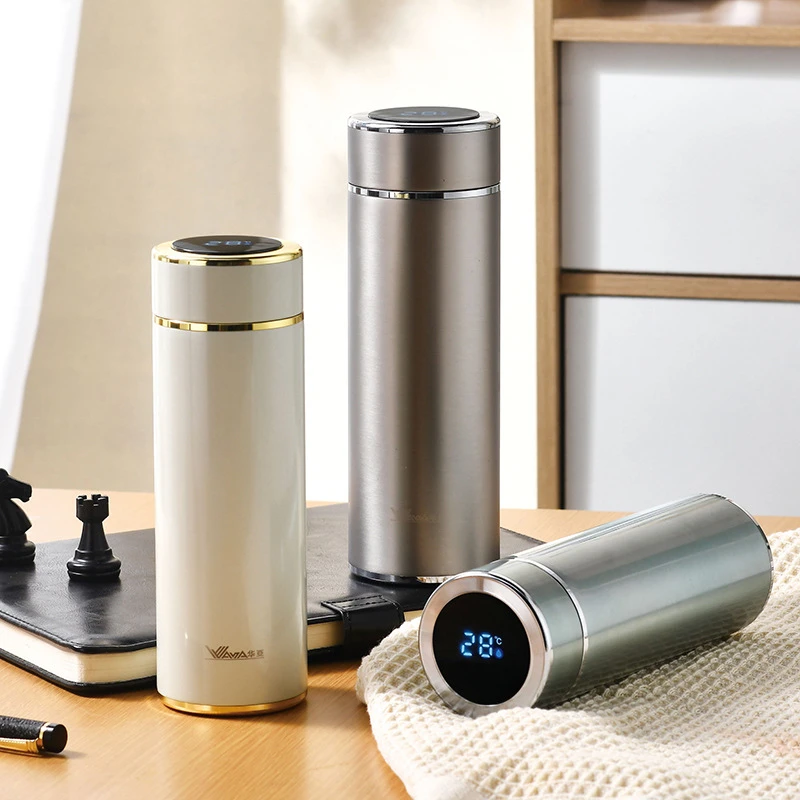 华亚316不锈钢智能温显礼品保温杯商务泡茶办公水杯车载礼盒包装