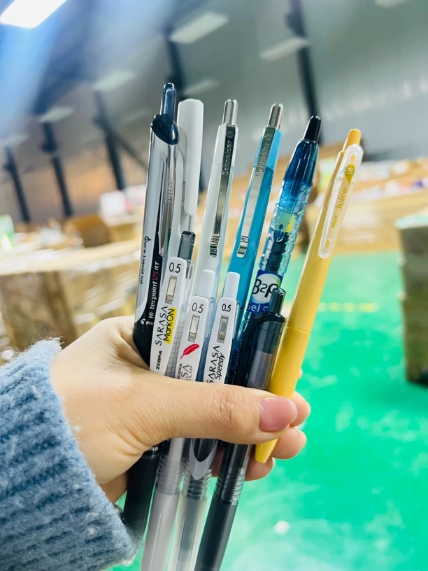 全进口品牌高端黑色中性笔组合 全按动刷题笔【施耐德款式不挑】