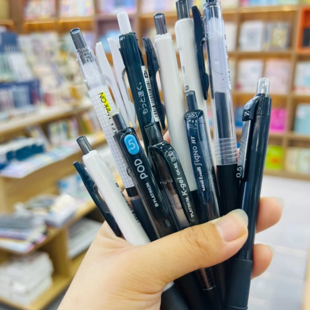 【张老师】日系三大品牌黑色刷题笔组合0.5书写学生用