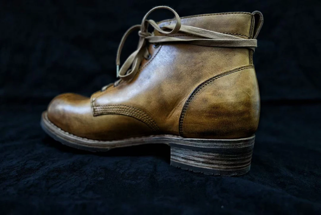 julian限量款工装靴，比利时进口小牛皮，爱马仕同款皮料