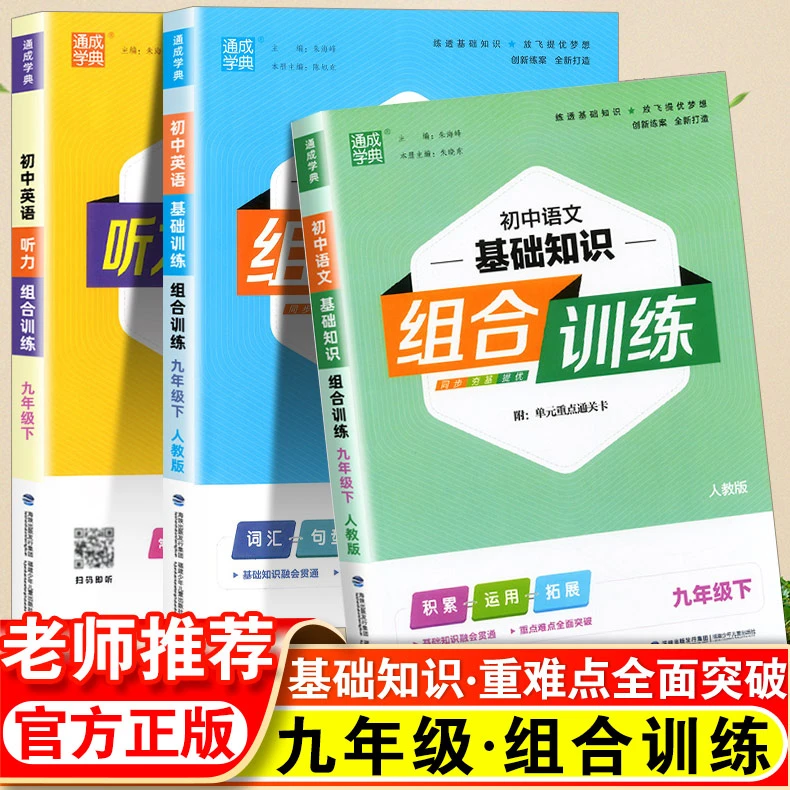 通城学典初中英语语文组合组合训练九年级年级人教译林外研版9年