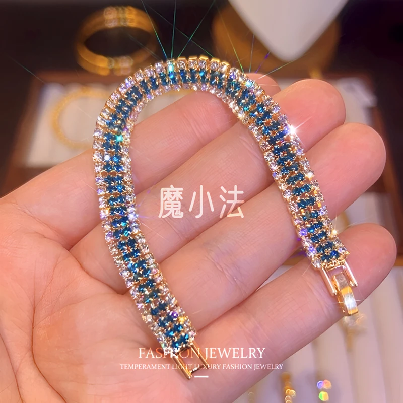 合金手链 爆闪孔绿手链 NEW279