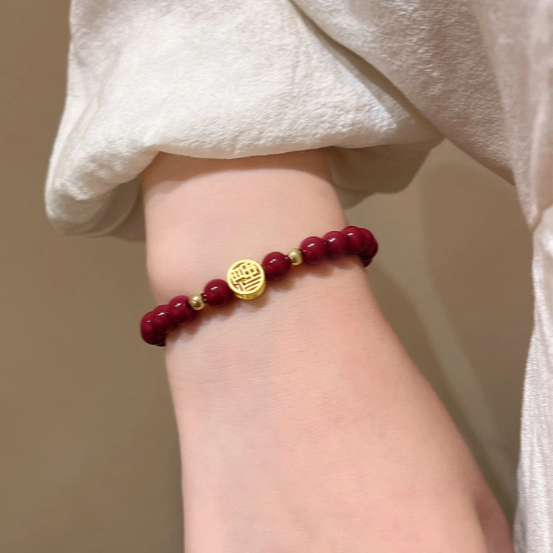 合金手链 新中式中古风复古福牌手链NEW525