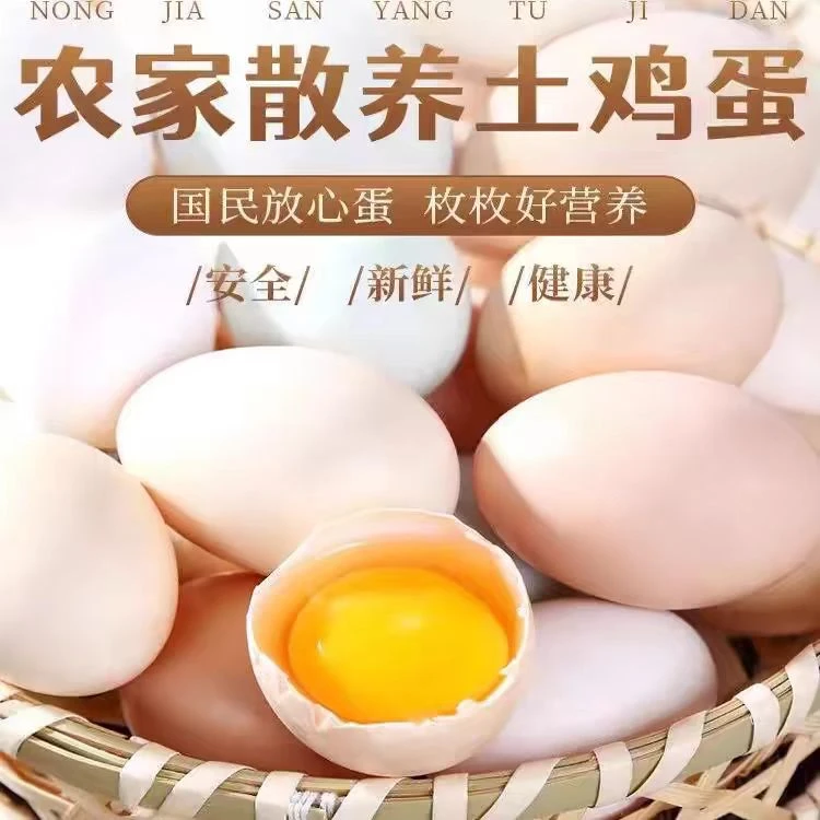 【果园散养】农家散养土鸡蛋无激素粉壳蛋破损包赔