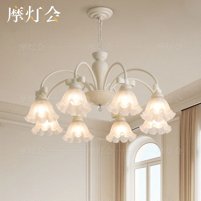 摩灯会 客厅吊灯 法式卧室餐厅灯复古艺术创意花瓣主卧灯24082