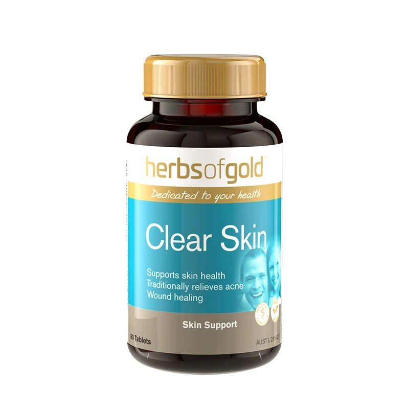 和丽康澳洲进口净痘小蓝瓶内调片维生素b6净痘金盏花修痘片60片装