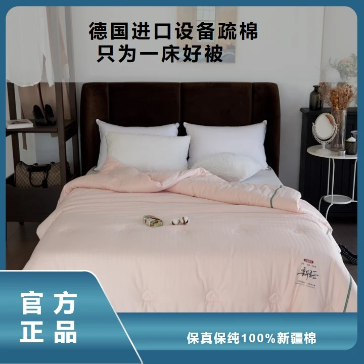 正宗新疆棉花被  适用100%纯棉花 被套纯棉 秋冬款亲肤柔软立体
