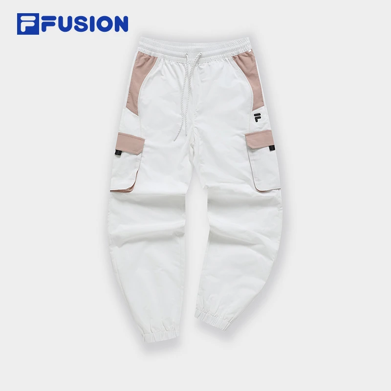 Fila/斐乐潮流女子梭织工装裤秋时尚百搭休闲运动长裤T11W341802