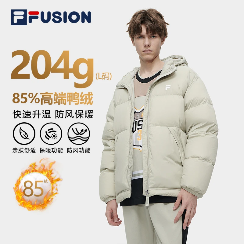 FILA斐乐羽绒服男【冬季加厚防寒保暖】新款休闲运动外套T11M345909