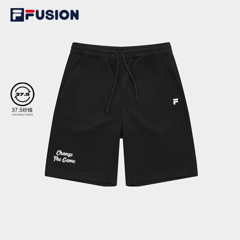 Fila/斐乐潮牌男子针织五分裤23夏季时尚休闲运动短裤T11M331602