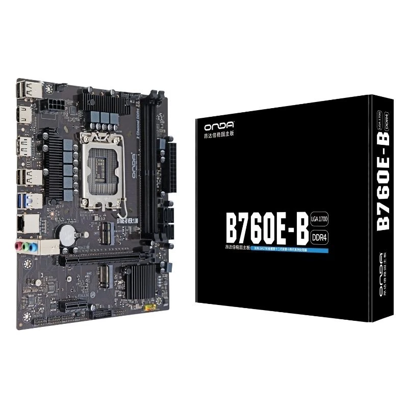 昂达主板B760E-B网卡NVME固态支持12.13.14代CPU8相供电盒装电脑