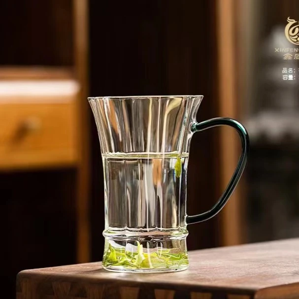 鑫凤祥祥云杯防烫透亮手工绿茶杯耐高温玻璃茶具