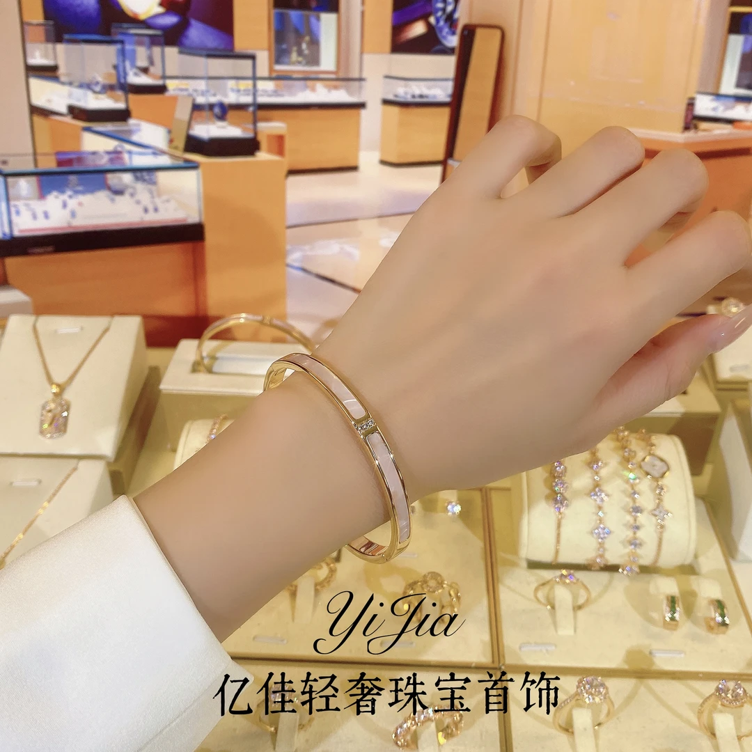 铜合金合成锆石手镯 时尚高定系列缘定三生手镯FS449轻奢百搭