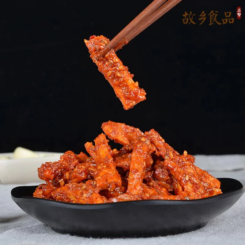 延边特产香辣牛板筋条牛蹄筋朝鲜族泡菜咸菜蒜香味笋0g