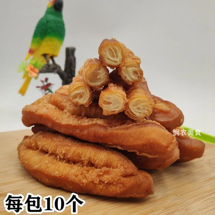 灵山特产广西零食素鸡腿酥面儿时怀旧零食开笑小油条香酥老式笋0g