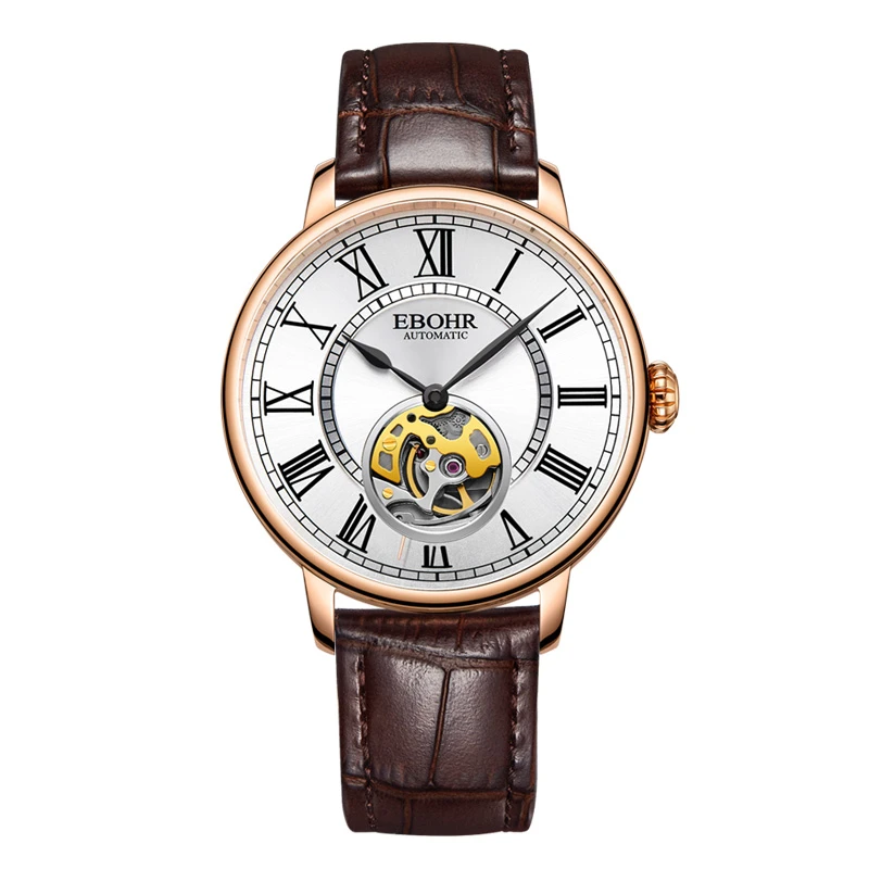 EBOHR/依波大师男士系列百搭名表高档防水镂空自动机械表真皮5170