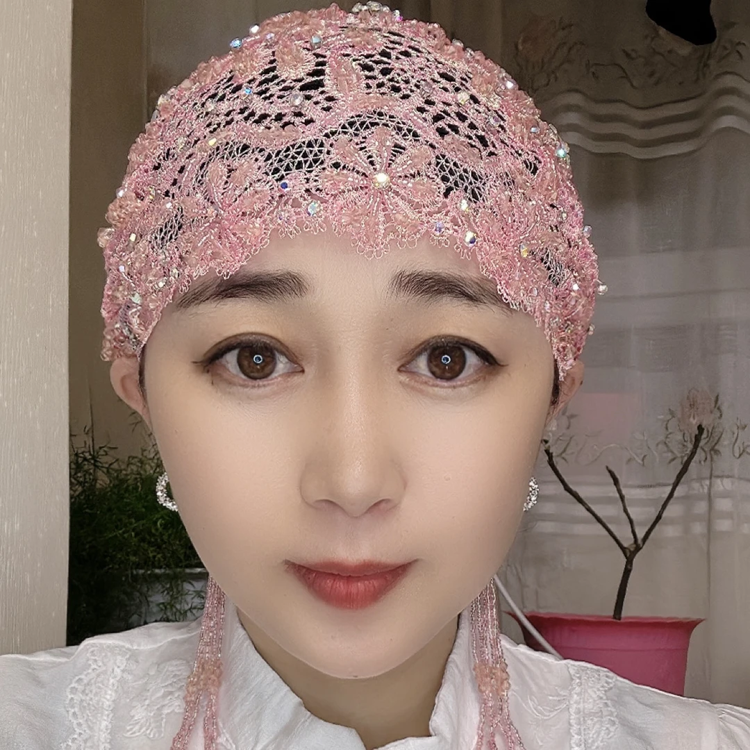 新款金丝线流苏帽子