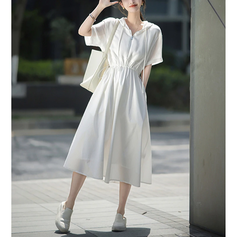 温柔收腰轻职风连衣裙6253