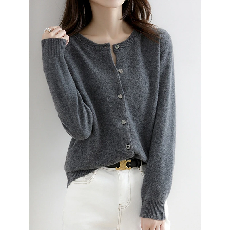 开衫毛衣外套韩版宽松慵懒风设计感百搭裙外搭长袖针织衫上衣5876