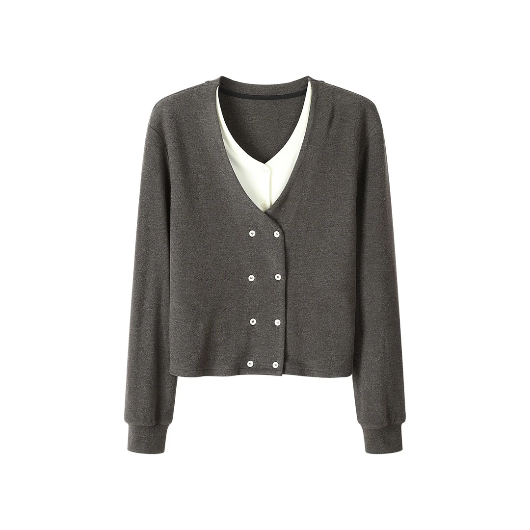 2024秋季新款休闲气质外搭打底针织衫0273