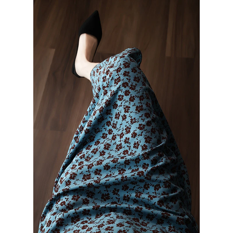 新款碎花显瘦长裙通勤百搭高腰气质a字百搭半身裙女0812