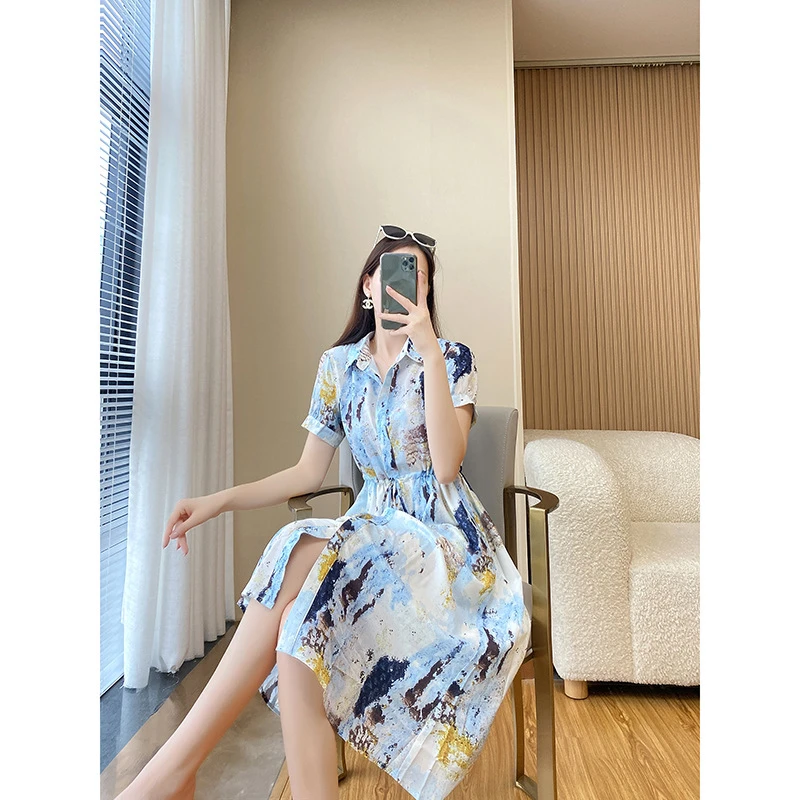 小众气质高级感连衣裙6056