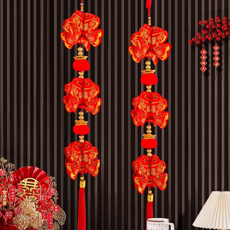 2024龙年新年新款挂饰元旦新春客厅挂件春节装饰过年场景布置用品