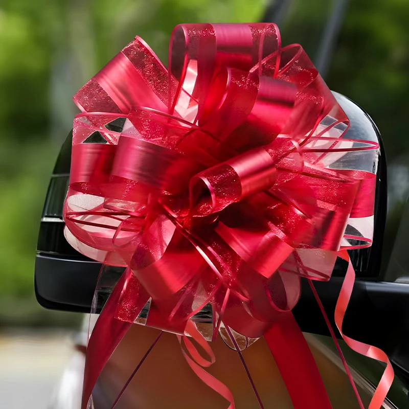 婚车拉花手拉大号倒车镜装饰车头花接亲车队婚礼布置结婚用品大全