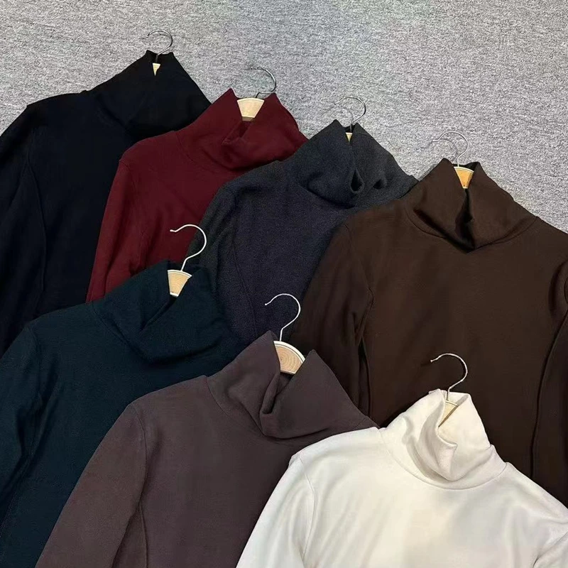 Dukao 半领 德绒面料打底  T恤 老粉入