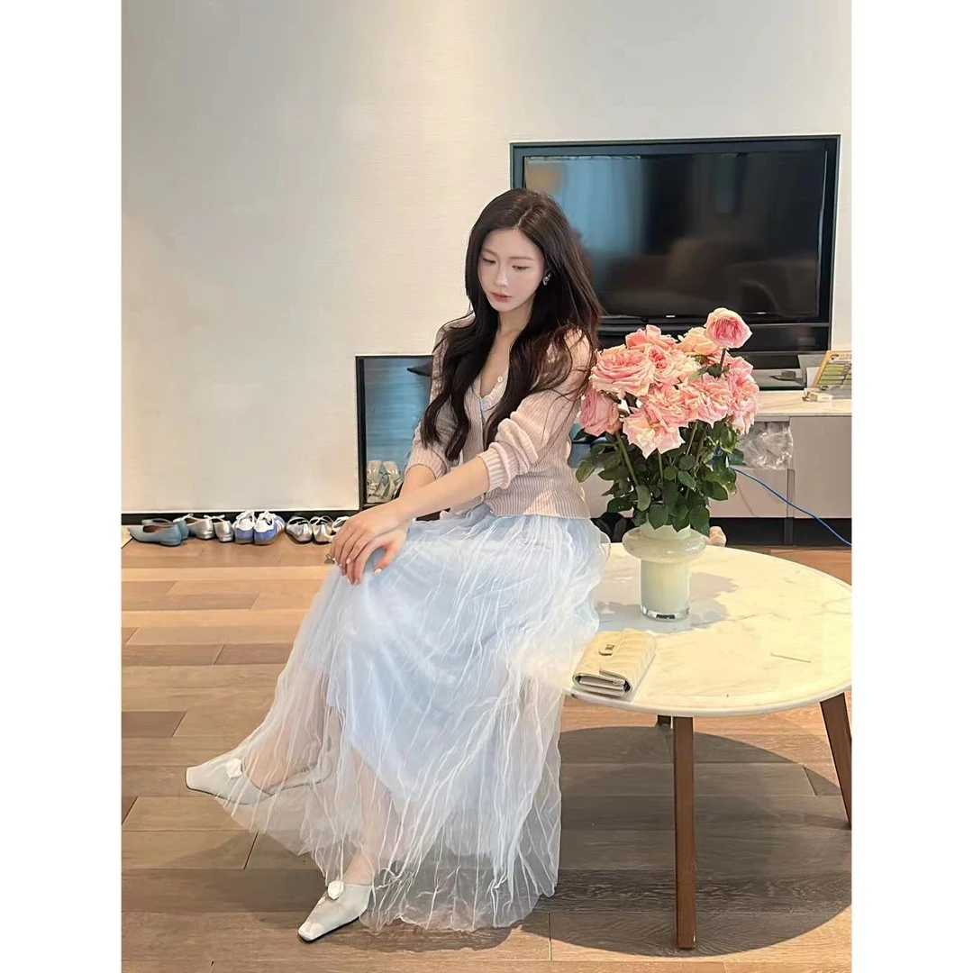 【大头黑STUDIO】2024女春显瘦气质名媛仙气连衣裙D2Q342932