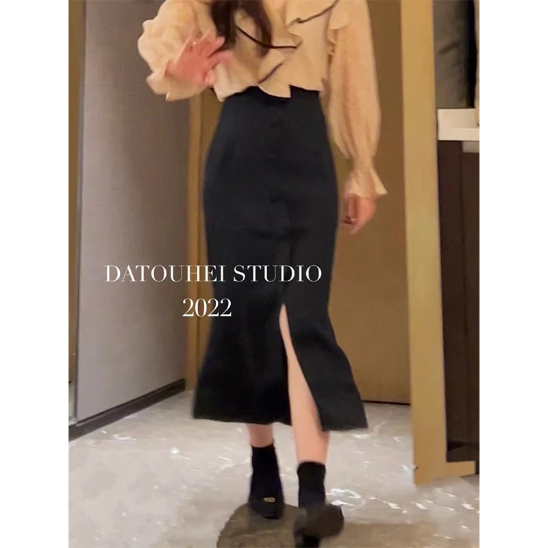【大头黑STUDIO】 浮光跃金 半身裙D2X229595