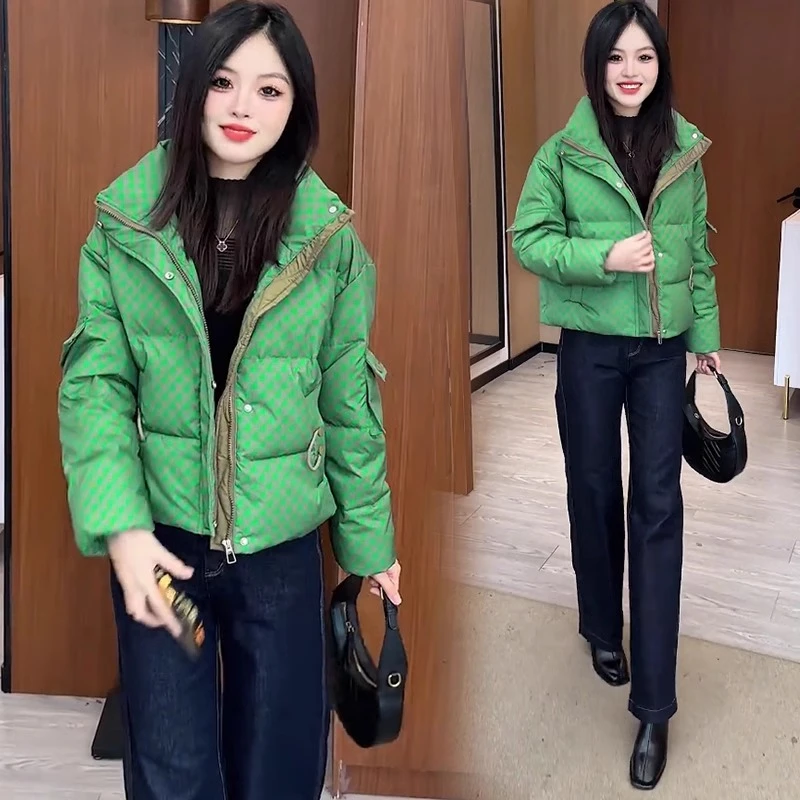 设计感短款加厚棉服女2024冬季新款时髦洋气百搭小个子保暖棉衣潮