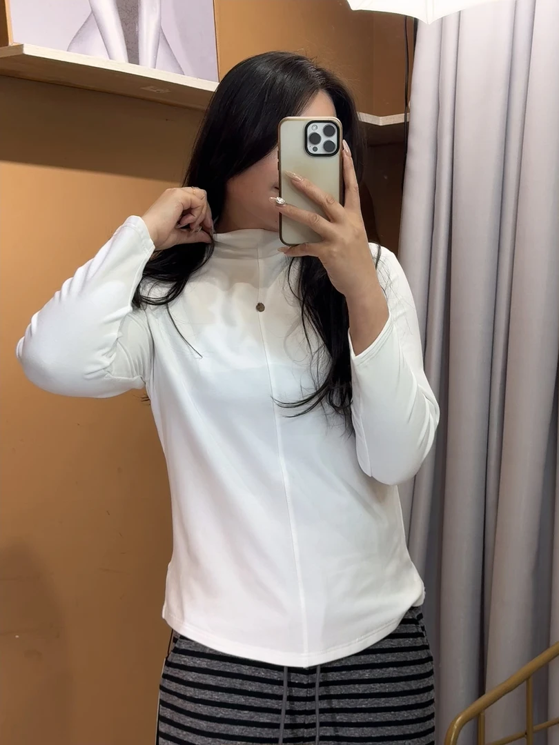 小妖精大码女装高弹显瘦堆堆领加绒随身版