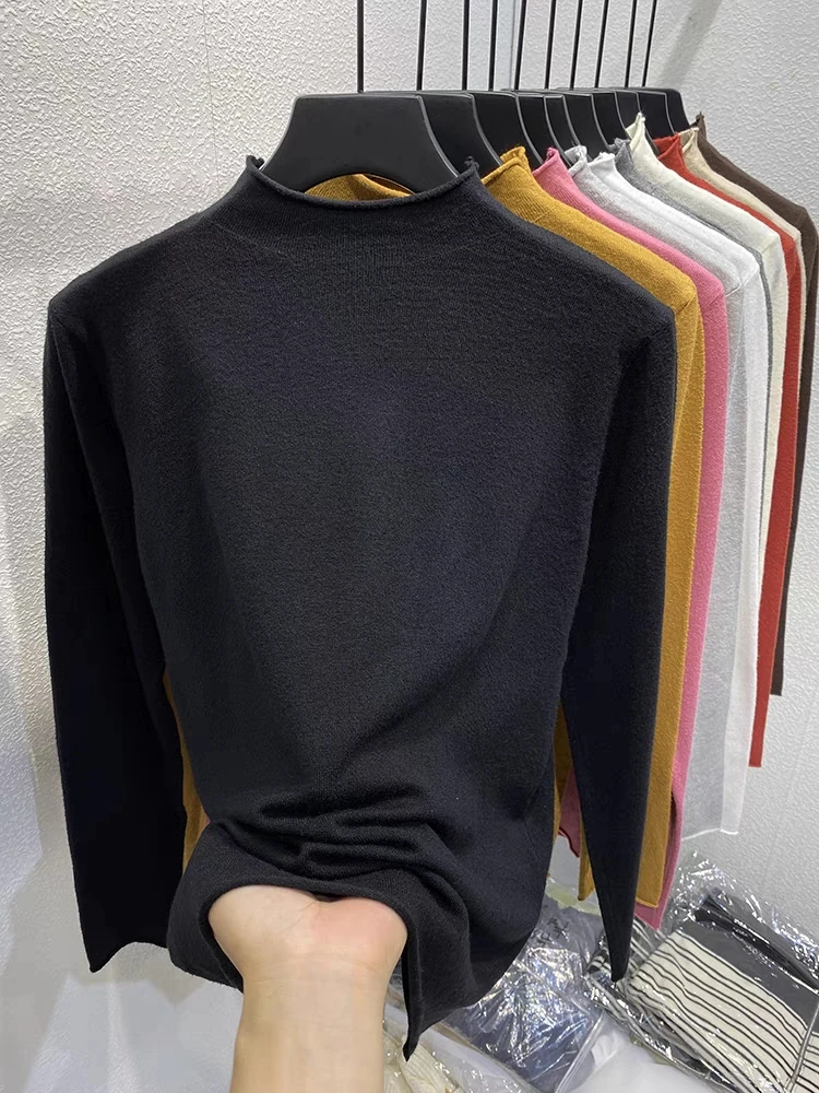 小妖精大码女装可穿 100—180斤针织衫柔软显瘦百搭半高领